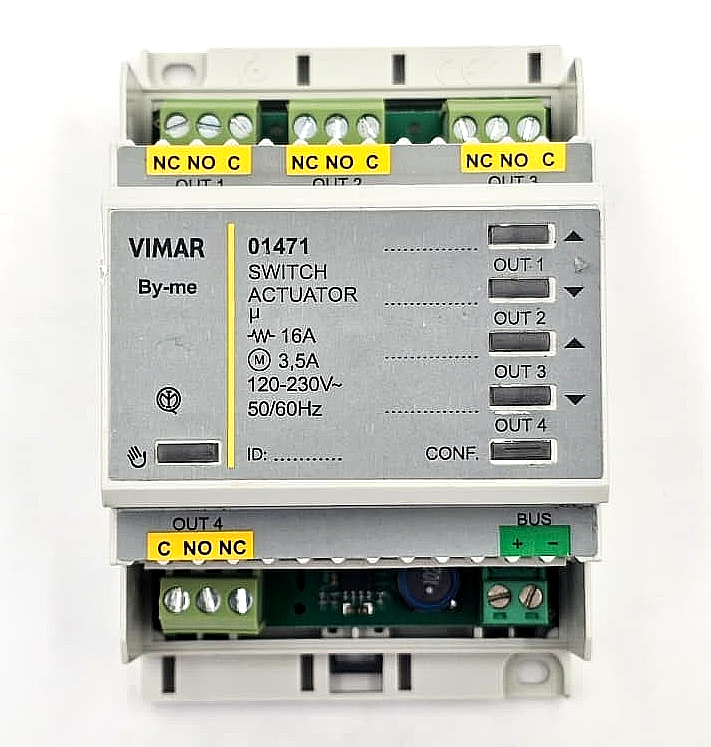 VIMAR 01471   Switch Actuator 120 230V 50/60Hz0