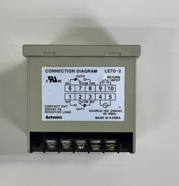 Autonics LE7D2 Digital Timer Relay – 100240VAC, 5A Resistive Load,korean made2