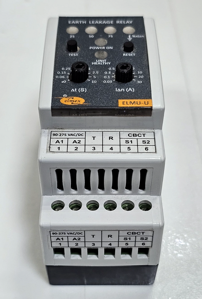 Elmex ELMUU | Earth Leakage Monitoring Unit 30A | 275 VACFast Shipping7