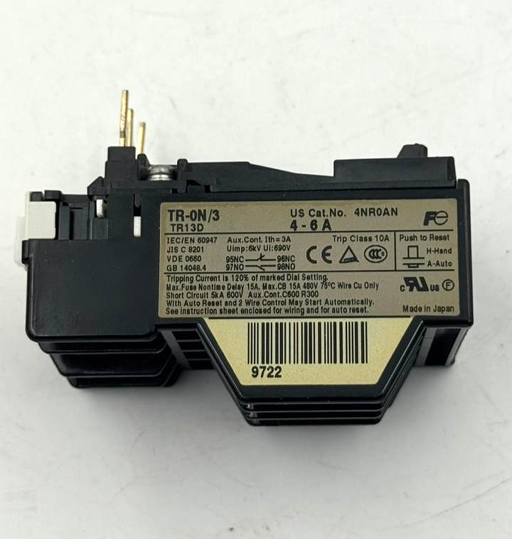 Fuji TRON/3 Thermal Overload Relay – 6A, Made in Japan1