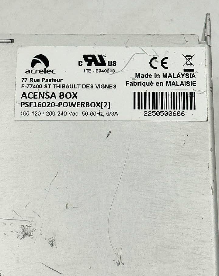 Acrelec ACENSA BOX PSF16020-POWERBOX[2] Power Supply Unit | 100-240VAC- 1 pcs5