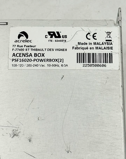 Acrelec ACENSA BOX PSF16020-POWERBOX[2] Power Supply Unit | 100-240VAC- 1 pcs5