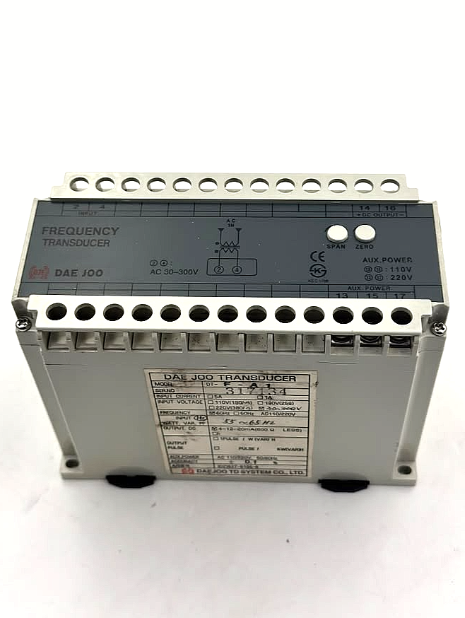 Daejoo DT F A1 Frequency Transducer | AC 110/220V1