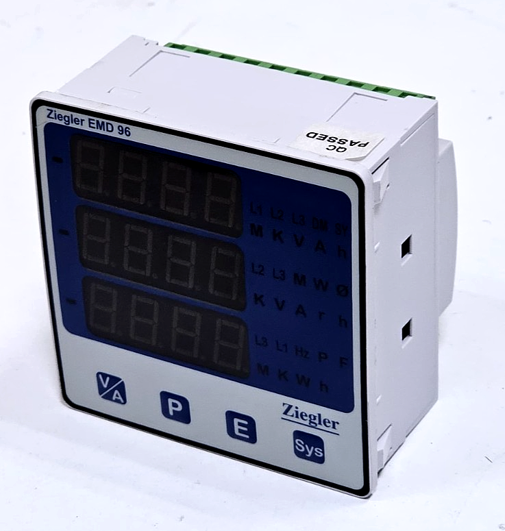 Ziegler | Ziegler EMD 96 | Multifunction Power Meter | Digital Panel Meter | 5A0