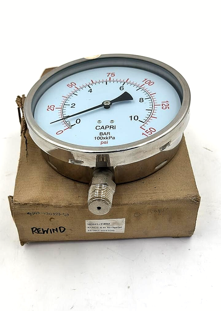 Capri BAR 100xkPa/psi Pressure Gauge0