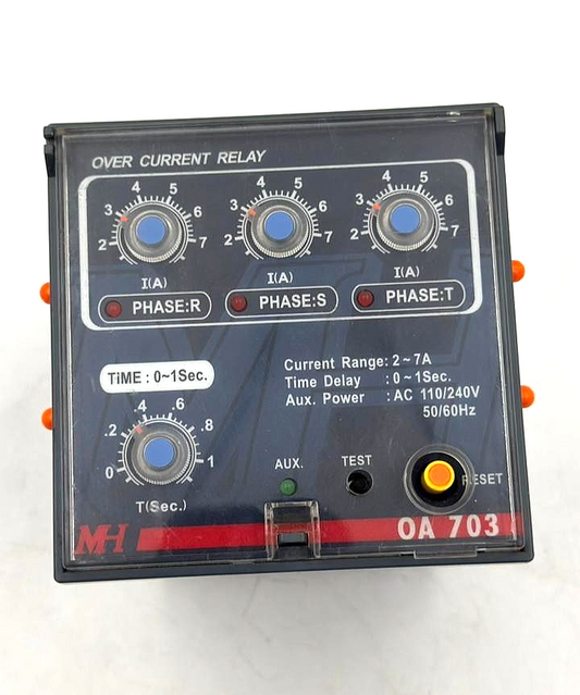 MH OA 703 Overcurrent Relay | 27A Range | AC 110/240V ( 1 Pcs )1