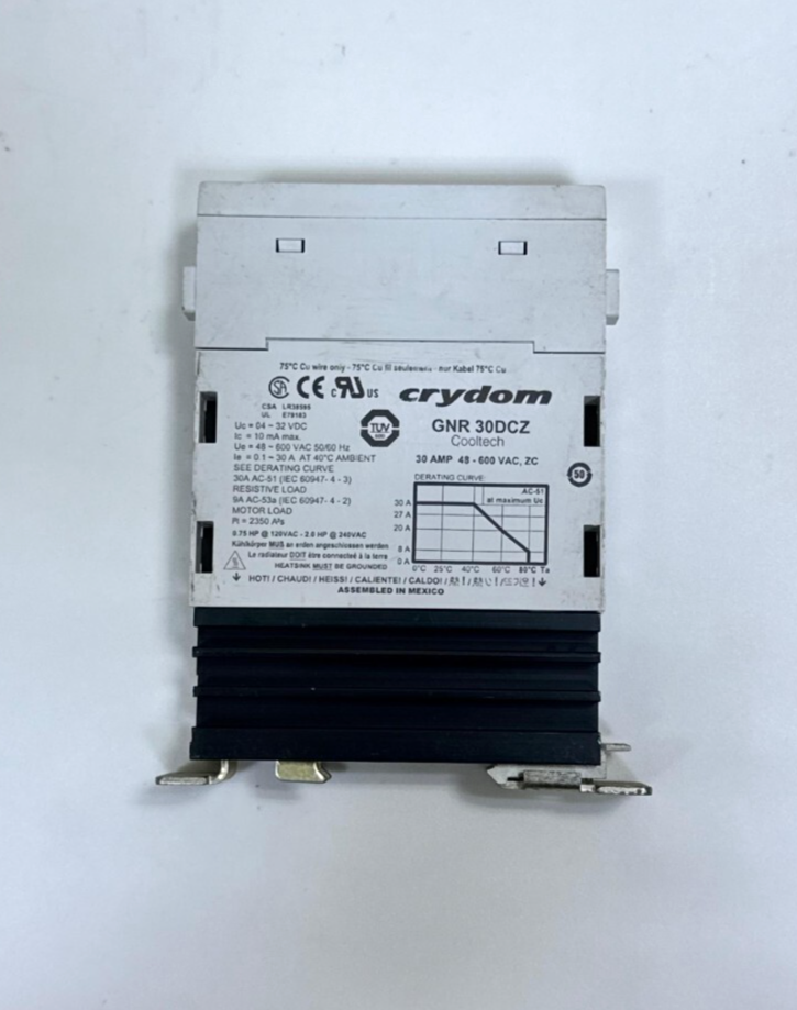 Crydom GNR30DCZ Solid State Relay | 30A Output | 48–600VAC Load | 4–32VDC Input1