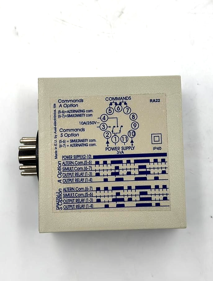 AVEL RA22 Alternating Relay 230V AC2