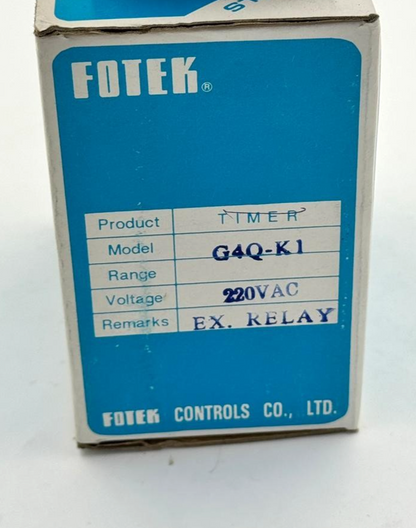 FOTEK G4QK1 Exchange Time Relay | Made in Taiwan6
