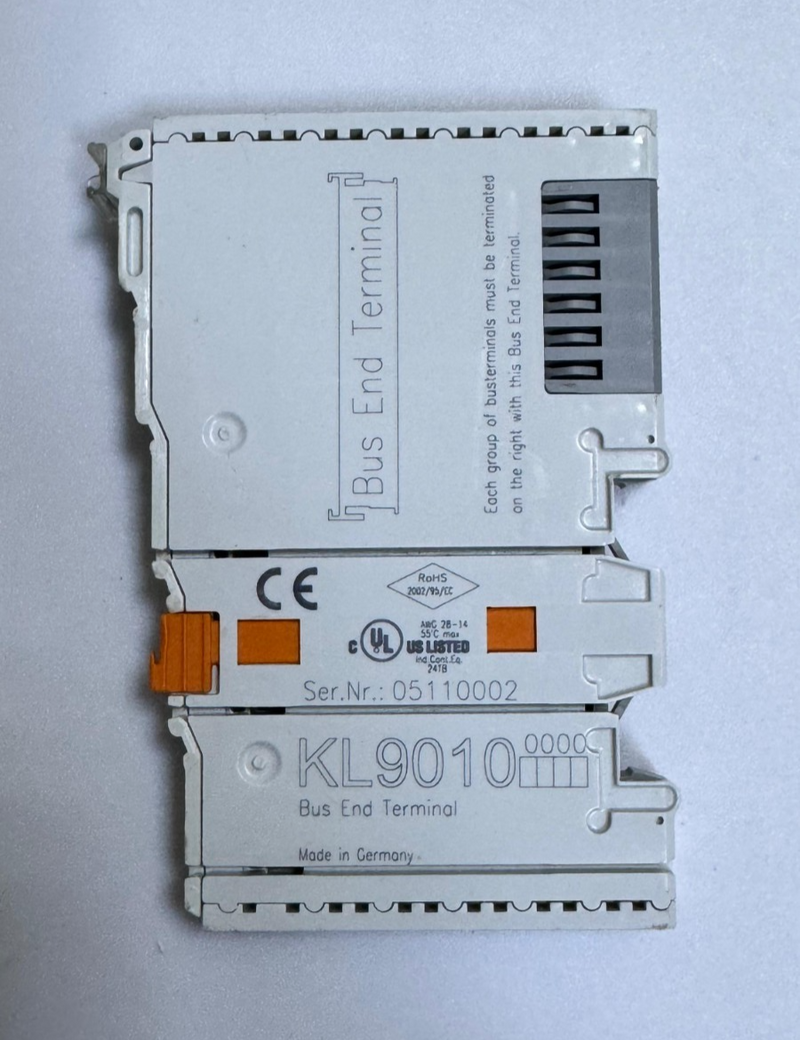 RS KL9010 Bus End Terminal – DIN Rail Mount, Compact I/O System Terminator0