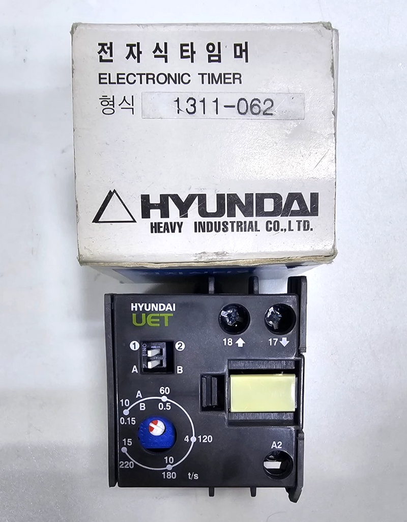 Hyundai UET 2 –Electronic Timer Relay | 24–60V AC/DC | Industrial Timing Control0