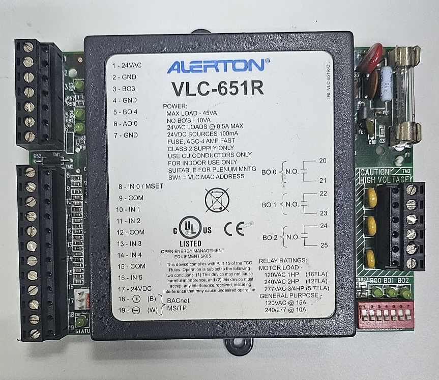 Alerton VLC651R Programmable Field Controller | 24VAC0