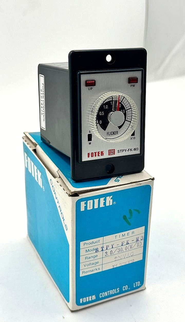 Fotek STPYFKM3 220 VAC Industrial Timer Relay | Made in Taiwan0