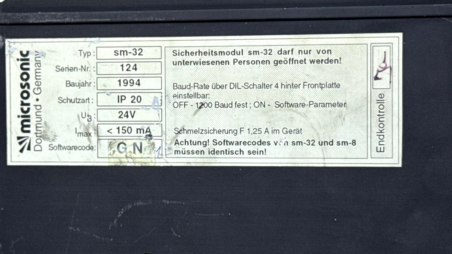 Microsonic | SM32 | Safety Module | Made in Germany2