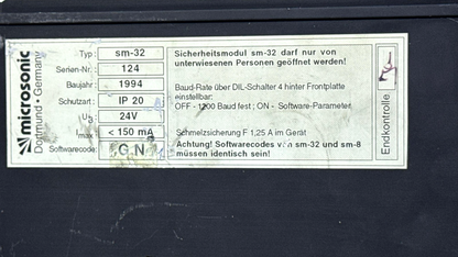 Microsonic | SM32 | Safety Module | Made in Germany2