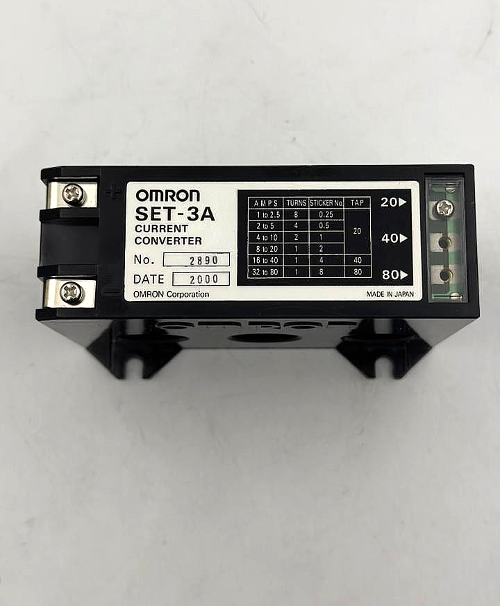 OMRON SET3A Current Converter Model 2890 | Made in Japan1
