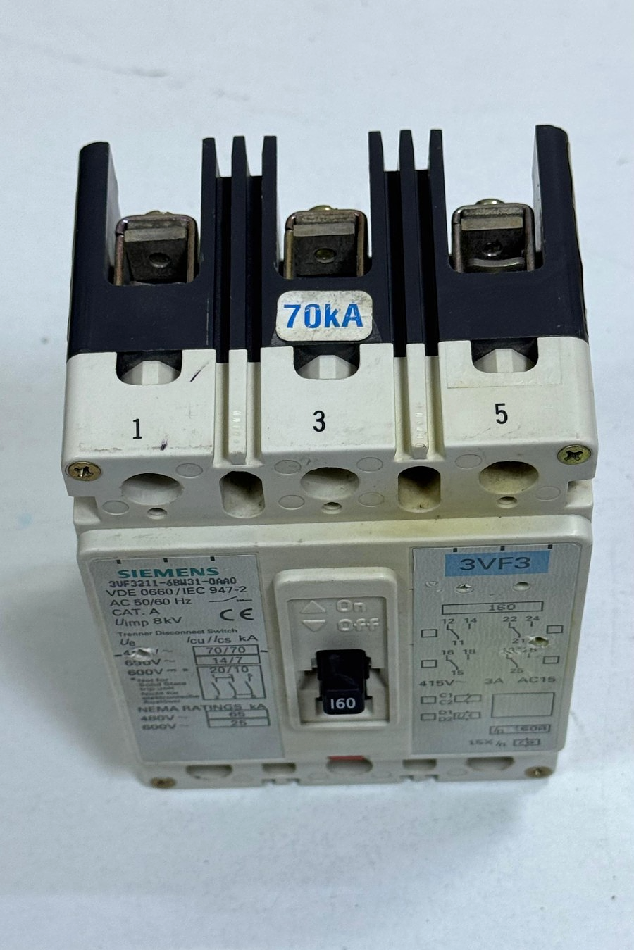SIEMENS | 3VF32116BW310AA0 | Circuit Breaker | 160A2