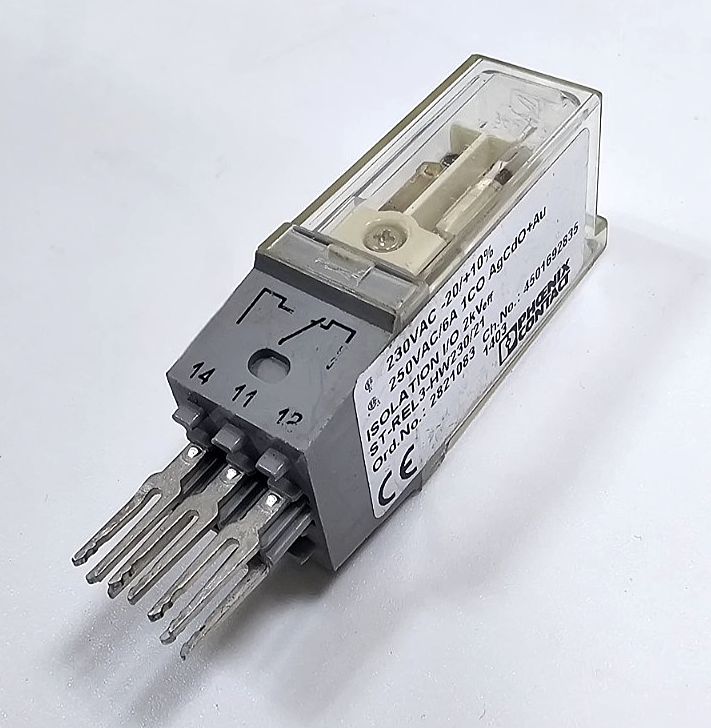 Phoenix Contact STREL3HW230/21 Relay – 230VAC Coil, 250VAC/6A Output, 1CO, 2kV0
