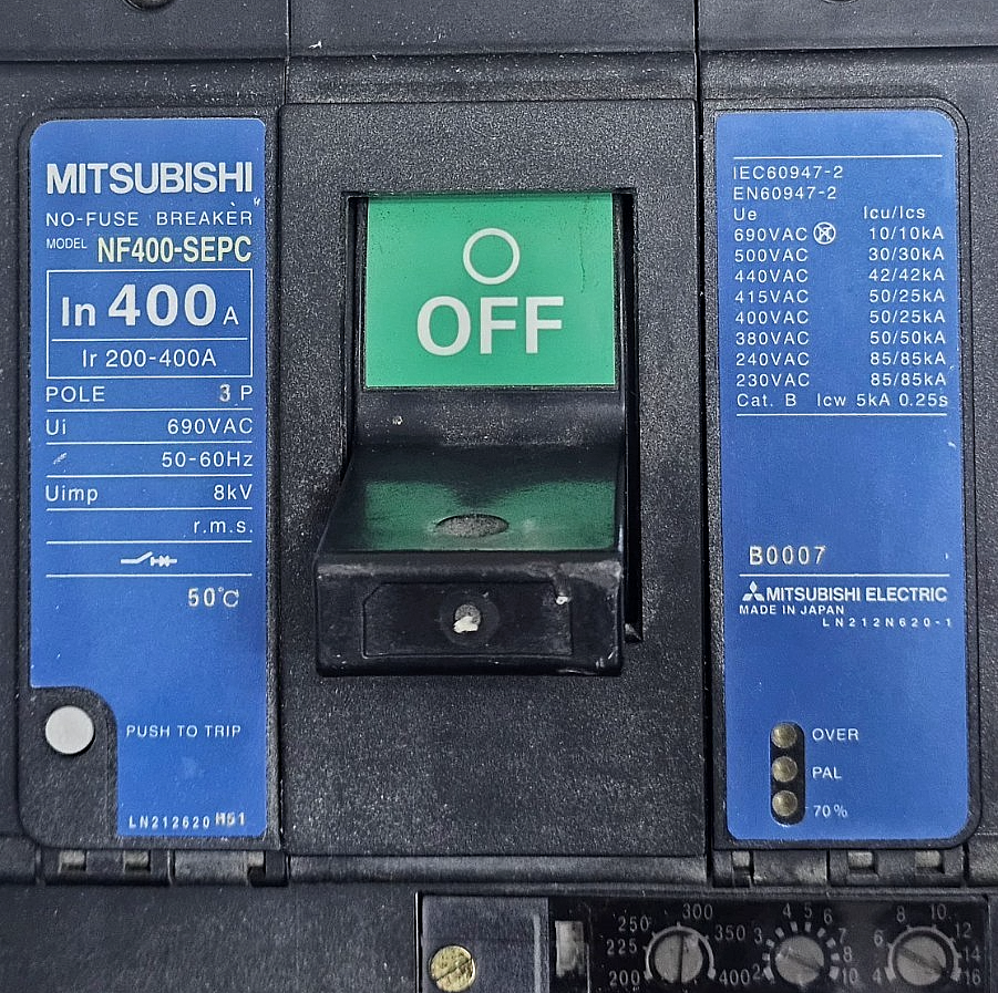 Mitsubishi | NF400SEPC  | MCCB | 400A | NoFuse Moulded Case Circuit Breaker1
