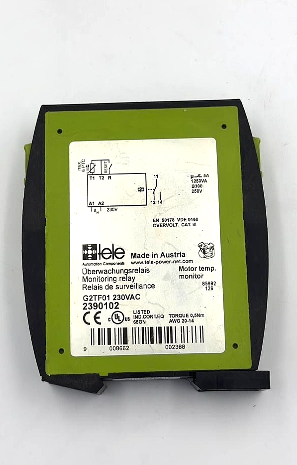 Tele G2TF01 Motor Temperature Monitoring Relay | 230VAC | Made in Austria ( 1 )2