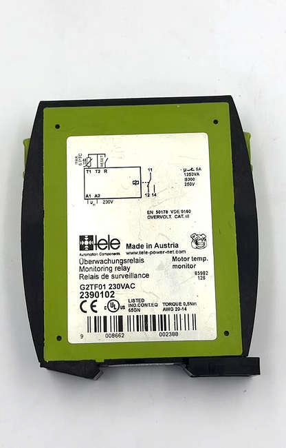 Tele G2TF01 Motor Temperature Monitoring Relay | 230VAC | Made in Austria ( 1 ) - saleem al tamimi electric equipment trading co llc-UAE