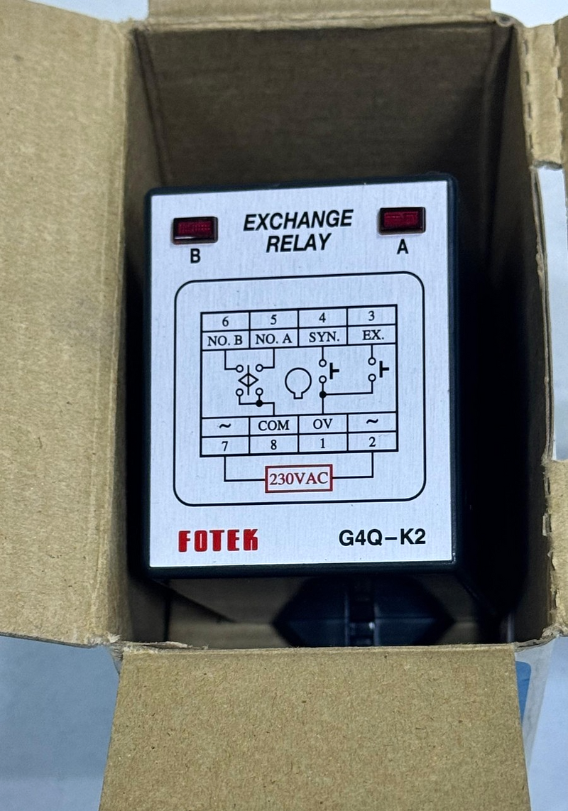 Fotek | G4QK2 | Exchange Relay | 230VAC | Made in Taiwan0