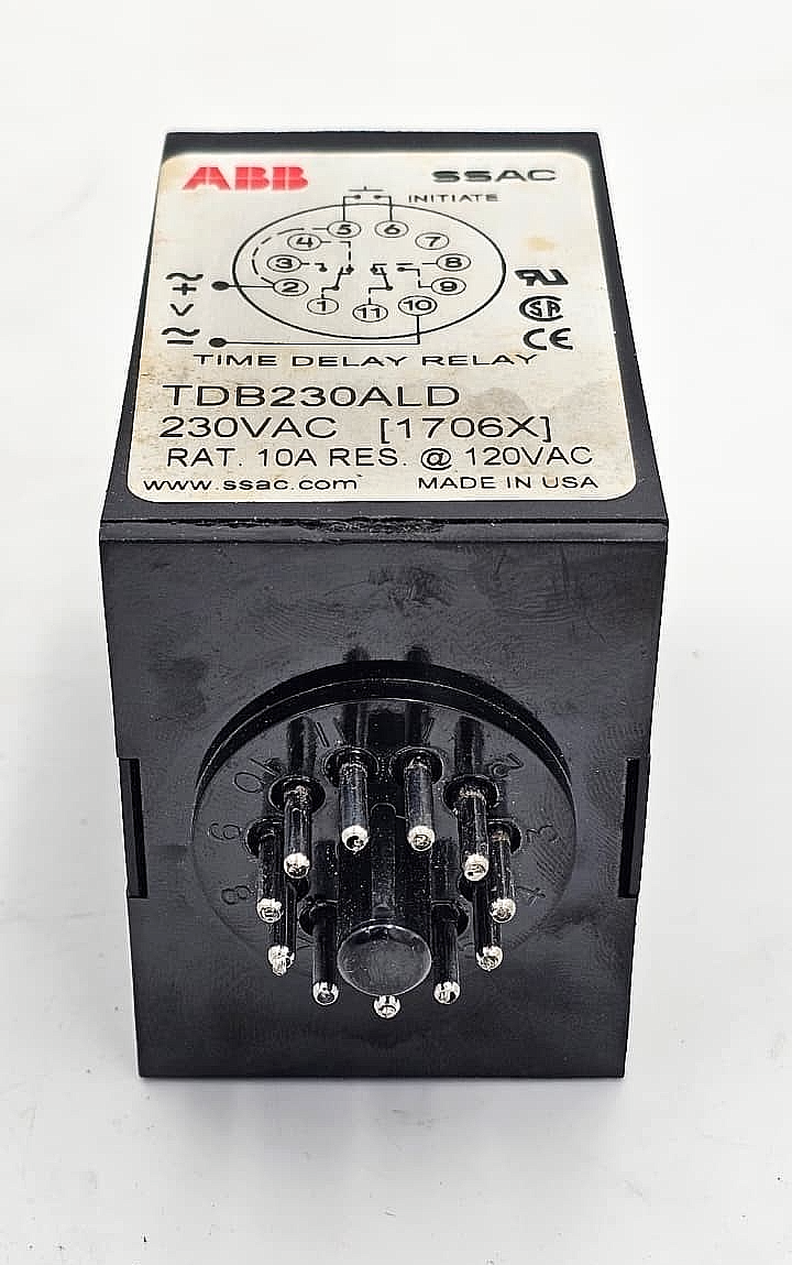 ABB SSAC TDB230ALD Time Delay Relay 230VAC6