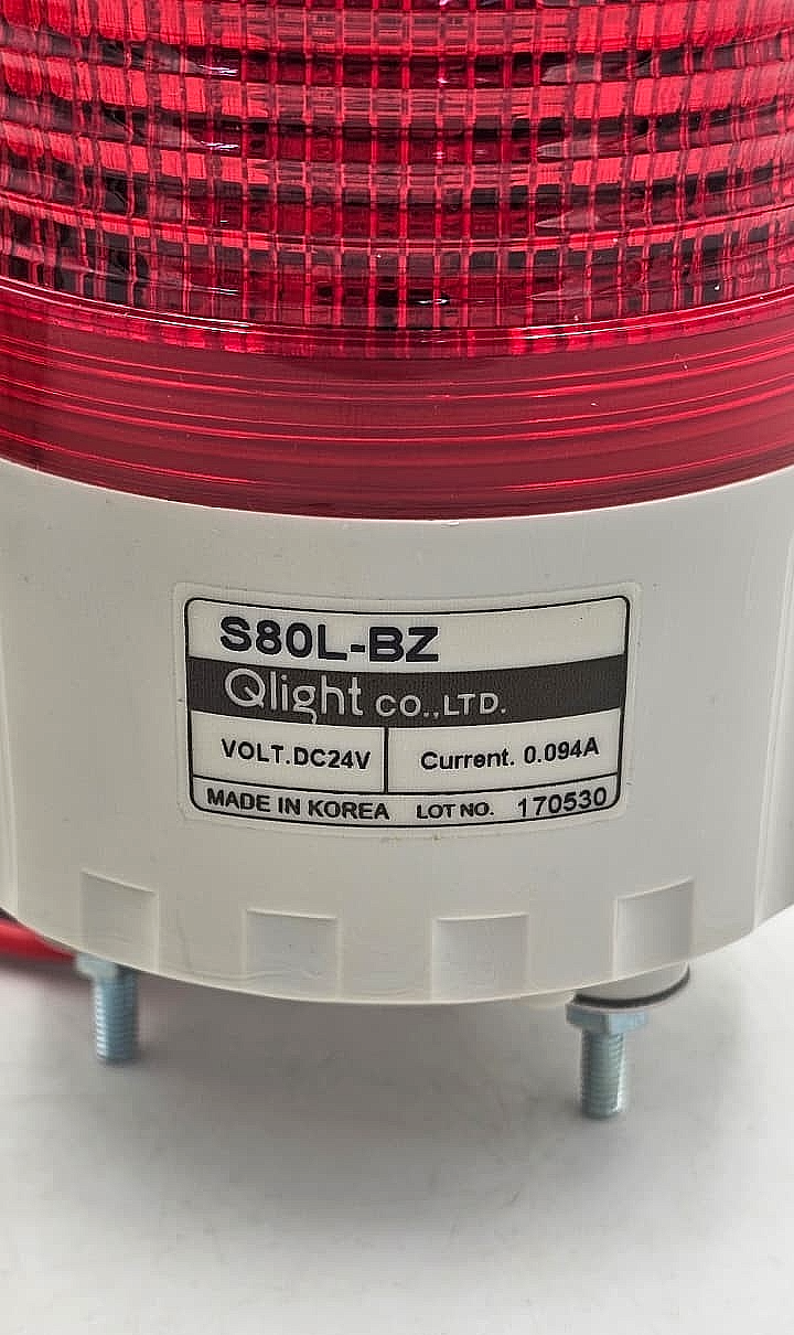 QLight S80LBZ Signal Light | DC24V, 0.094A | Made in Korea2