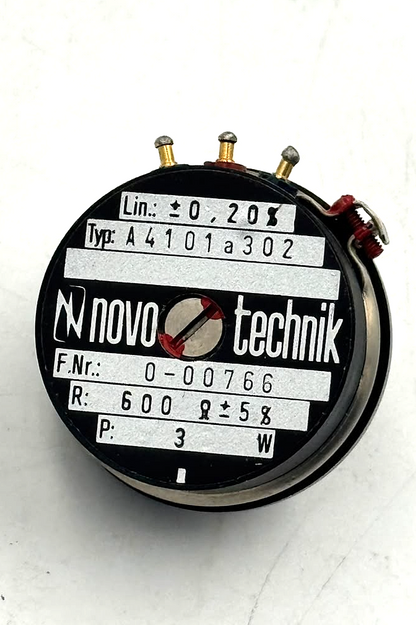 Novotechnik A4101A302 Rotary Potentiometer – 600 Ohm, 3W1