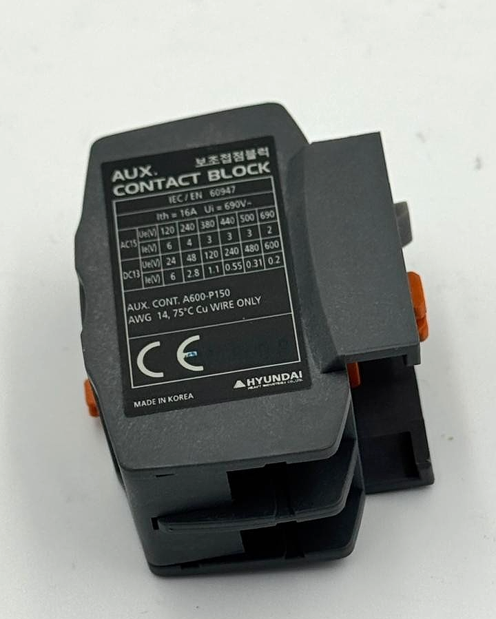 Hyundai | UAB 20 NS  | Auxiliary Contact Block | Made in Korea(1 PCS )3