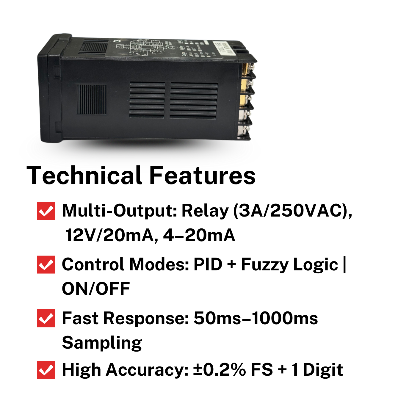 MT48RE  Temperature Controller | Relay/12V/420mA Output | ON/OFF | 110/220V A2