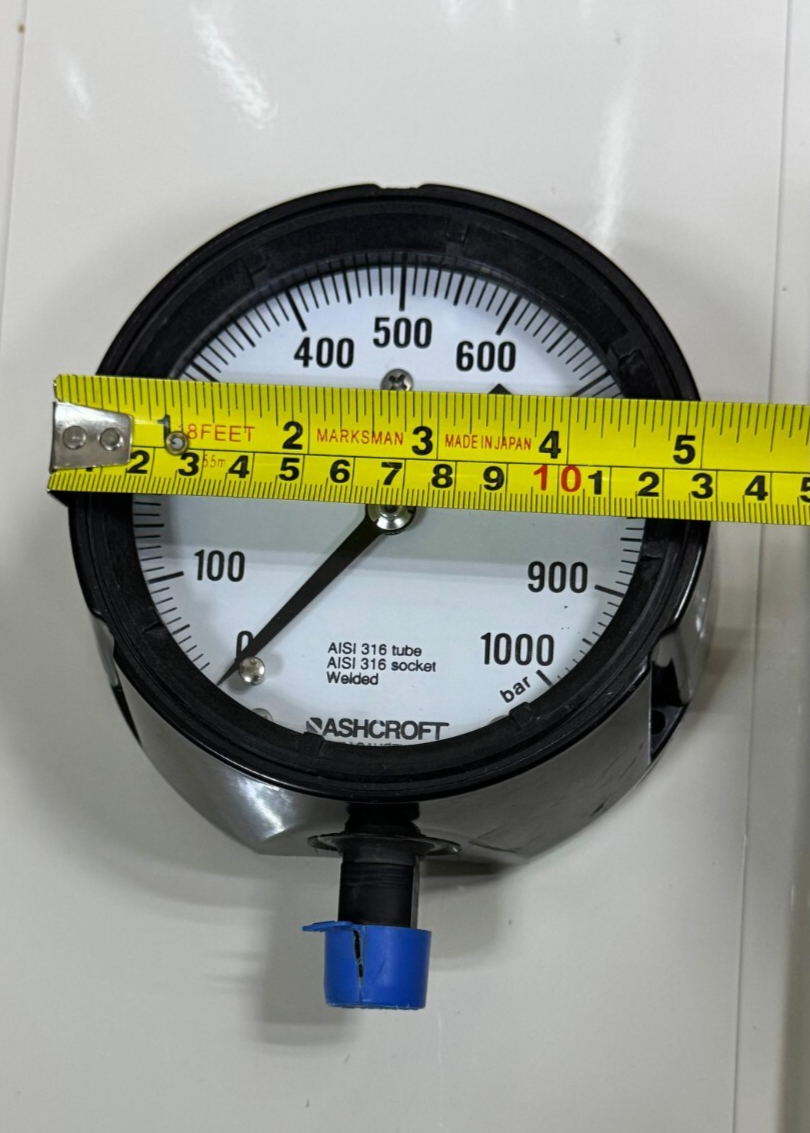 Ashcroft Pressure Gauge – 1000 Bar Dial Type, HighPressure Industrial Gauge1