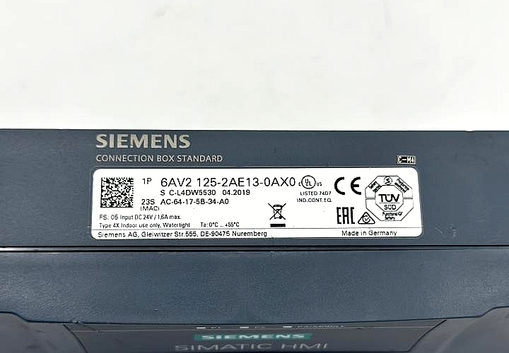 Siemens 6AV21252AE230AX0 SIMATIC Connection Box Standard | Made in Germany4