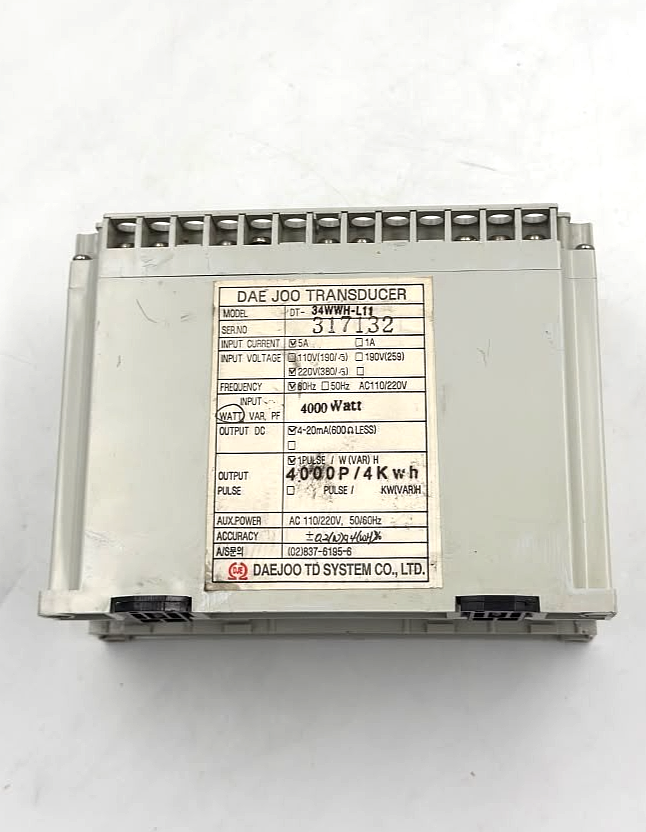 Daejoo DT-34WWH-L11 w&watt Hour Transducer | AC 110/220V - saleem al tamimi electric equipment trading co llc-UAE