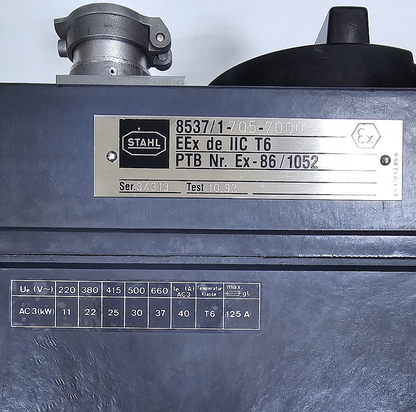 STAHL 8537/17057000 ExplosionProof Safety Switch2