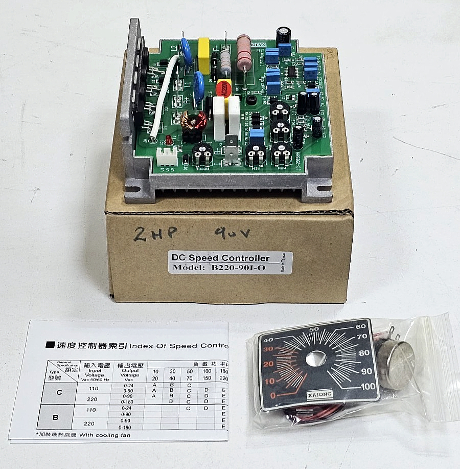 XAJONG XJB220901O DC Motor Controller 2HP | 220V Input, 90V Output0