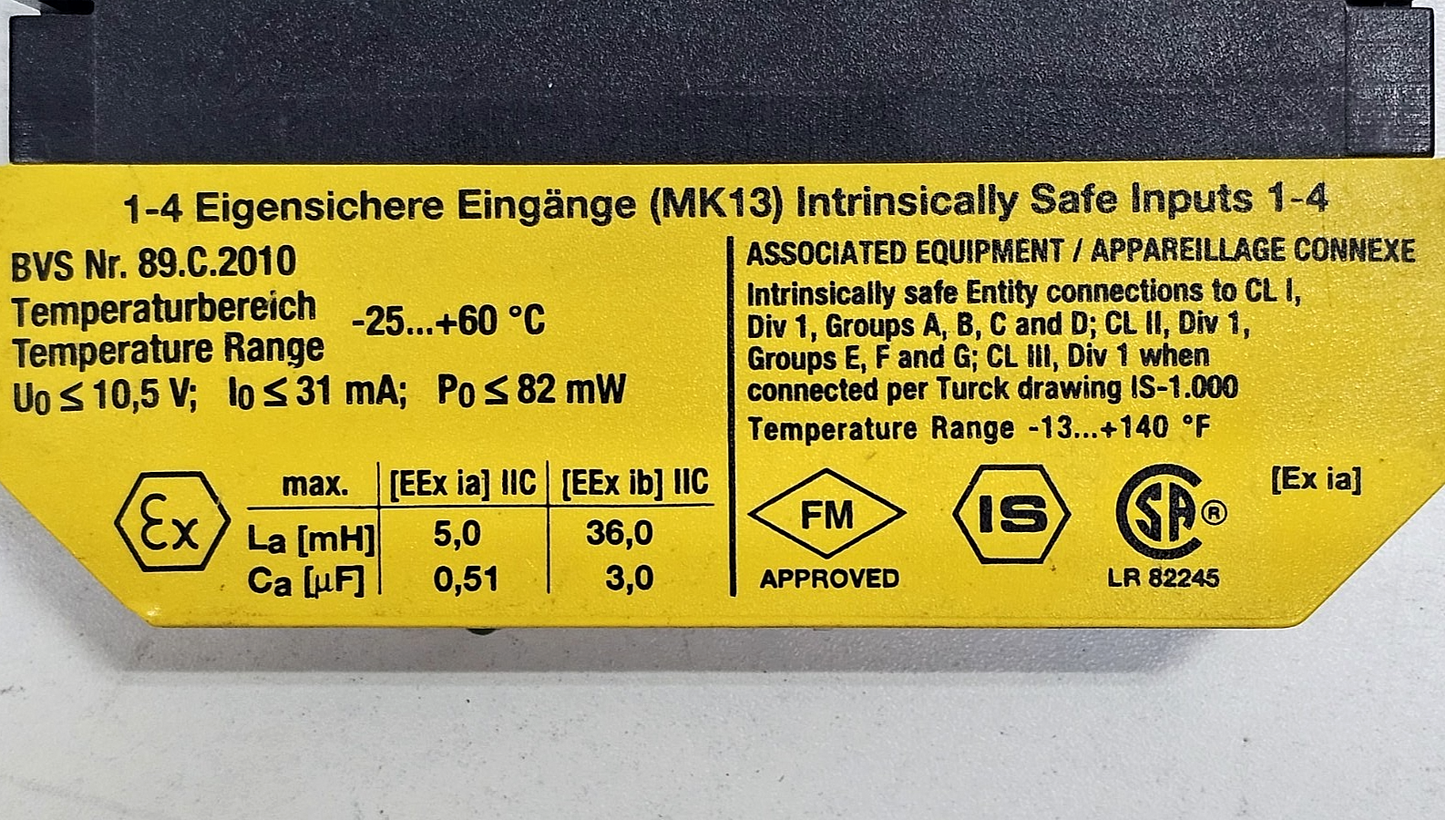 TURCK | MK13VPEX0/24VDC |  Isolating Switching Amplifier6