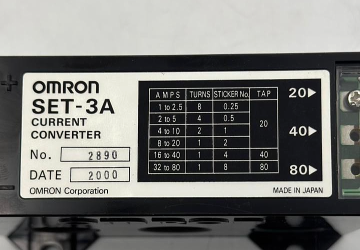 OMRON SET3A Current Converter Model 2890 | Made in Japan2