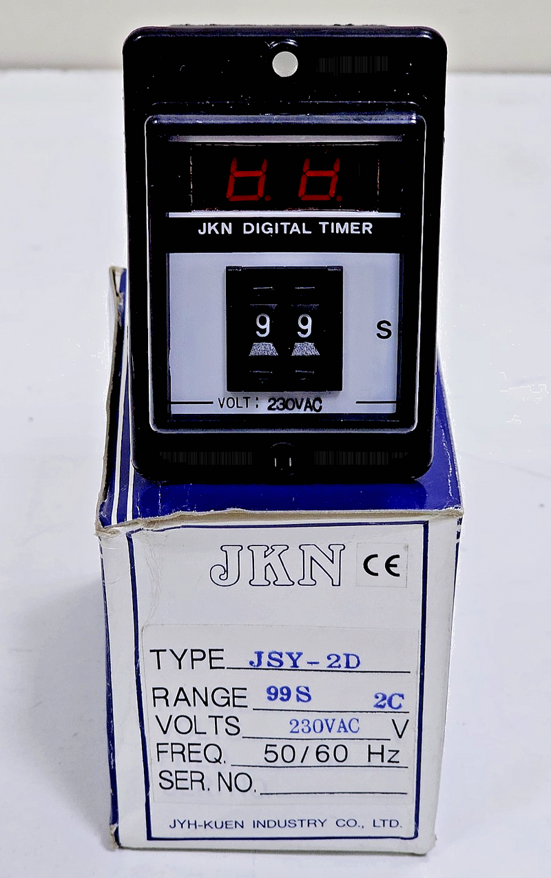 JKN | JSY2D | Digital Timer | 230V AC | 8Pin | Programmable Time Relay0
