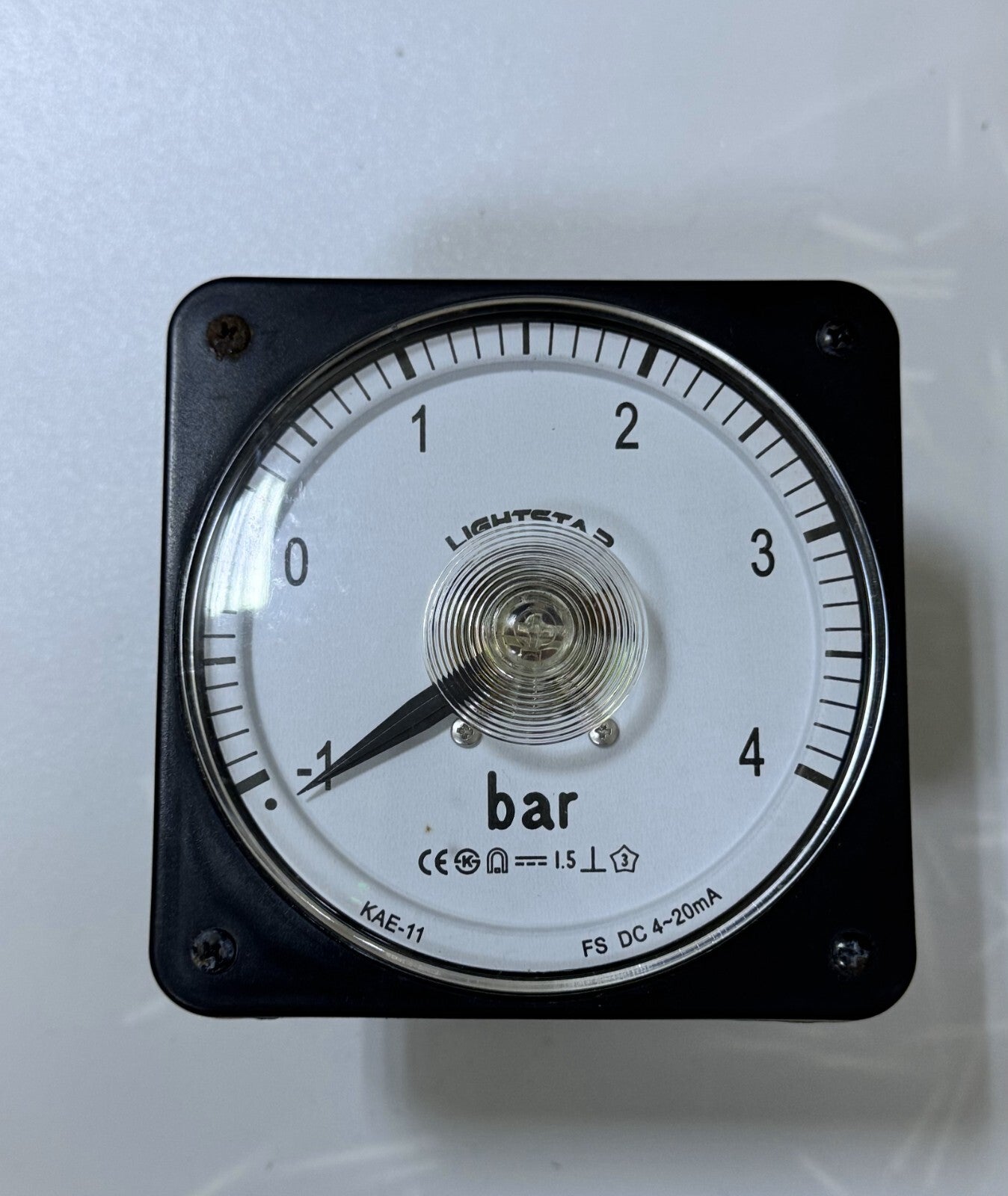 Lightstar KAE11 Analog Pressure Meter | 1 to 10 kg/cm² | DC 4–20mA | 110*110mm0