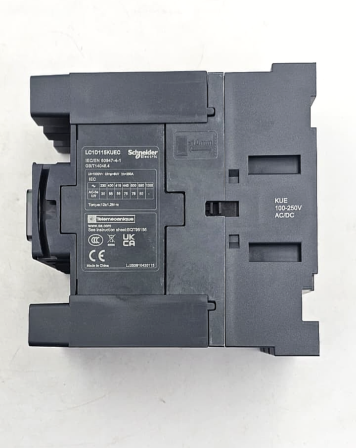 Schneider Electric TeSys LC1D115KUEC Contactor 440V115A | 100250V AC/DC Coil4