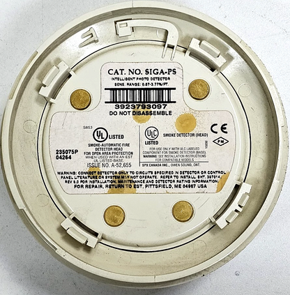EST SIGAPS | 3923793097 | Smoke Detector | Made in USA2