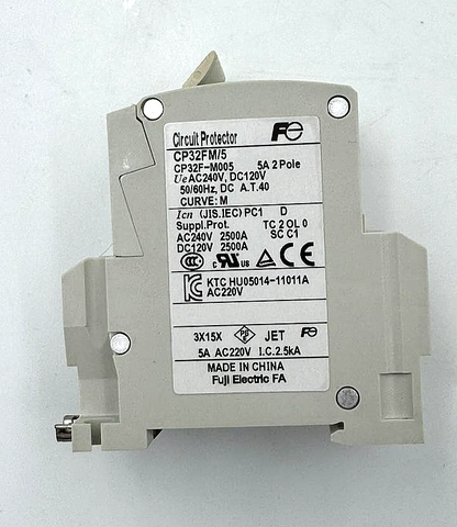 Fuji Electric CP32FM/5 Circuit Protector |  5A |  2Pole3