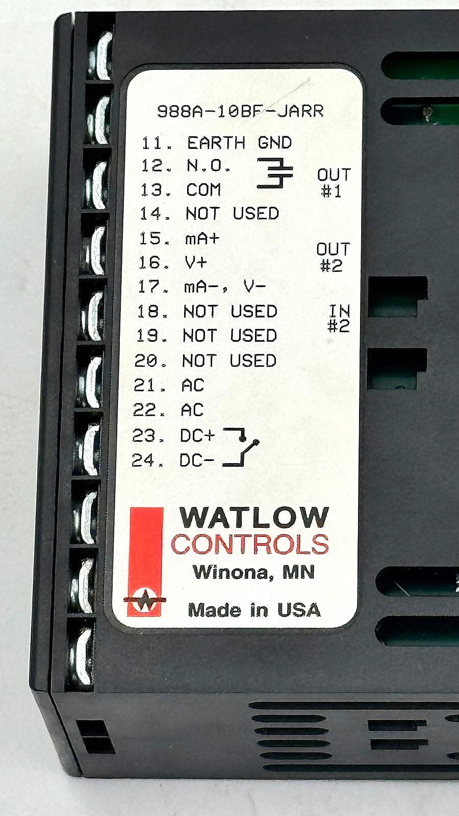 Watlow 988A10BFJARR | Temperature & Process Controller | Made in USA3