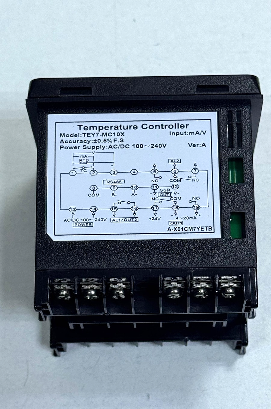 Toky | TEY7MC10X | Temperature Controller|  AC/DC 100240V | Input mA/V3