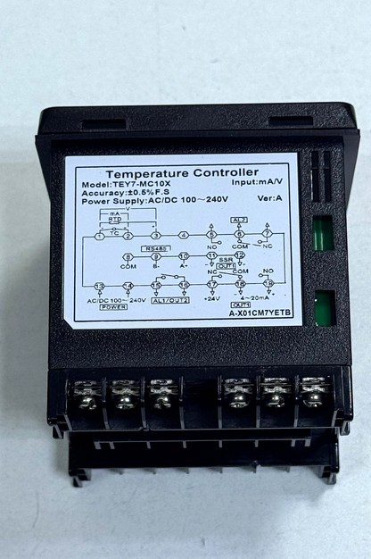 Toky | TEY7MC10X | Temperature Controller|  AC/DC 100240V | Input mA/V3