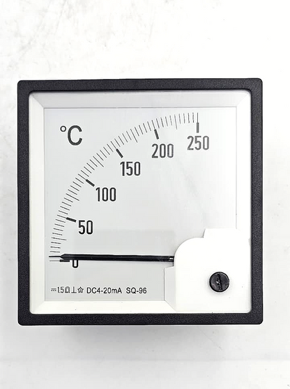 SQ96 Panel Meter 0250°C | DC 420mA Temperature Range1