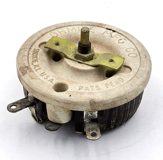 (1 Piece) Ohmite Rheostat 0528 | 5 Ohm 5.48A Variable Resistor | Made in USA - saleem al tamimi electric equipment trading co llc-UAE