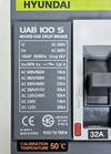 HYUNDAI | UAB 100S | Molded Case Circuit Breaker | 32A | Made In Korea2
