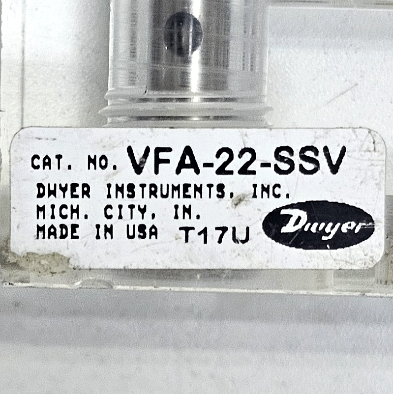 Dwyer |  VFA22SSV | Flow Meter | Stainless Steel Valve | USA Made3